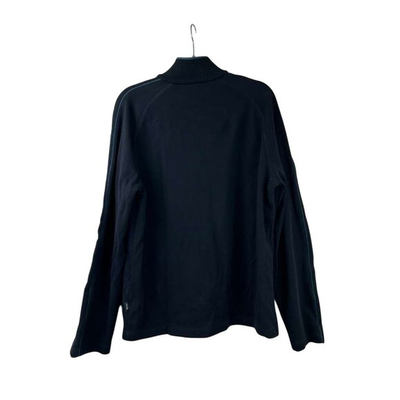 Boss Hugo Boss Men's Size XL 1/4 Zip Navy Blue Pullover Sweater Regular Fit - Picture 2 of 16